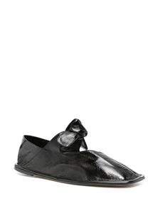 Hereu Llasada leather ballerina shoes - Zwart