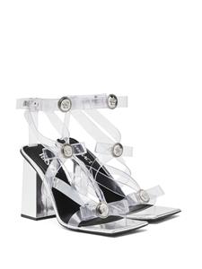 Versace Medusa sandalen met strikdetail - Zilver