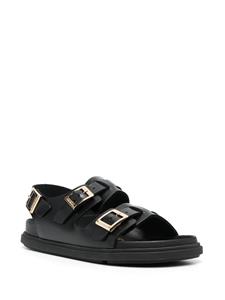 Birkenstock Cannes leren sandalen - Zwart