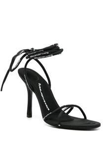 Alexander Wang Helix 105mm lace-up sandals - Zwart