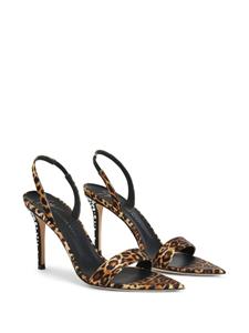 Giuseppe Zanotti Intriigo Leo 90mm silk sandals - Bruin