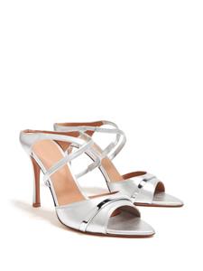 Malone Souliers metallic 90mm leather sandals - Zilver