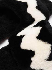 Aquazzura Nomade sandalen met lamswol - Zwart