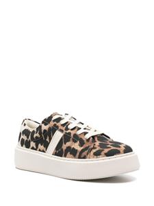 GANNI Sneakers met luipaardprint - Bruin