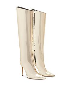 Alexandre Vauthier Alex metallic knielaarzen - Goud