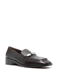 Wales Bonner shell-detail leather loafers - Bruin