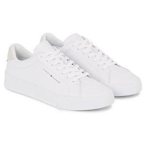 Tommy Hilfiger Sneakers TH COURT LEATHER met logo-opschrift opzij