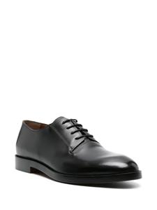 Zegna Leren derby schoenen met ronde neus - Zwart