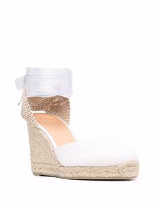 Castañer Carina espadrilles met sleehak - Wit