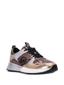 Michael Kors Theo sneakers met vlakken - Bruin