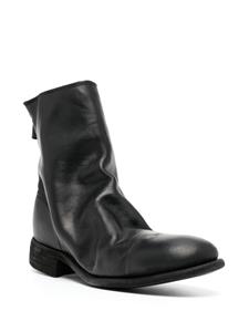 Guidi 986 zip-fastened leather boots - Zwart