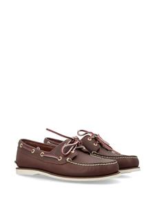 Timberland lace-up leather boat shoes - Bruin