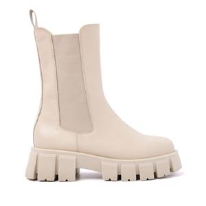 Lazamani Chelsea boots Dames 55.084 Ecru Beige Leer