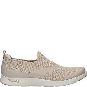 Skechers Arch Fit Refine Iris VEGAN Instapper Dames Beige