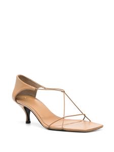 TOTEME The Strappy leren sandalen - Beige