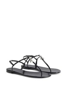 Giuseppe Zanotti Melissie leren sandalen - Zwart