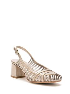 Sarah Chofakian Jezz leren sandalen - Goud