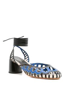 Sarah Chofakian Lilibet sandalen met enkelband - Blauw