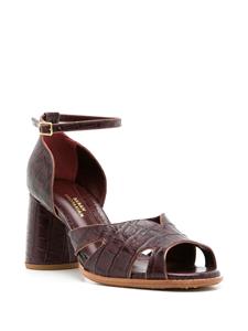 Sarah Chofakian Lucie leren sandalen - Bruin