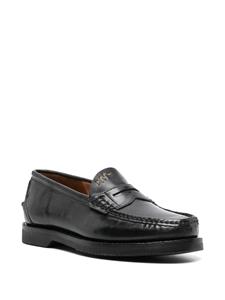 Visvim Fabro-Folk leather loafers - Zwart