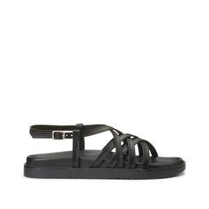 LA REDOUTE COLLECTIONS Sandalen met sleehak, in leer