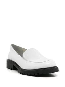 Sarah Chofakian Jockey leren loafers - Wit