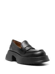 Marni 55mm leather loafers - Zwart