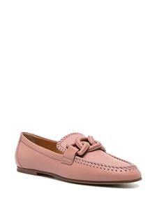 Tod's Kate loafers met gevlochten detail - Roze