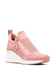 Michael Michael Kors Willis sneakers met sleehak - Roze