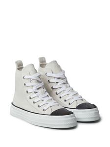 Brunello Cucinelli Sneakers met vlakken - Wit