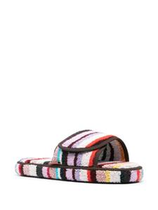 Missoni Home striped terry-clotch slides - Bruin