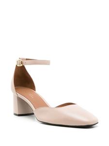 Sarah Chofakian Florence pumps met blokhak - Beige