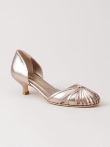 Sarah Chofakian pumps met lage hakken - Metallic