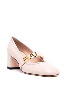 Bally Spell 55mm lettering-detail leather pumps - Roze