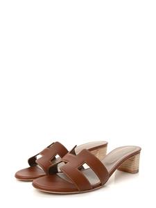 Hermès Pre-Owned Oasis 50mm leather sandals - Bruin