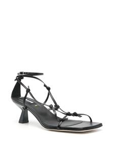 MSGM 50mm leather sandals - Zwart