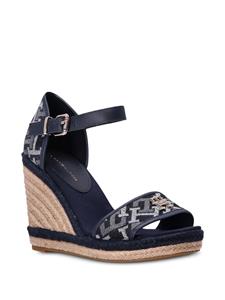 Tommy Hilfiger Sandalen met sleehak - Blauw