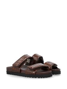 GIABORGHINI Perni 11 faux-leather sandals - Bruin