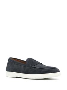 Doucal's almond suede loafers - Blauw
