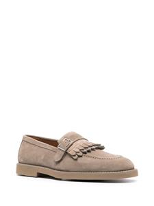 Doucal's fringed suede loafers - Beige