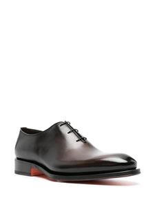 Santoni faded-effect leather Oxford shoes - Bruin