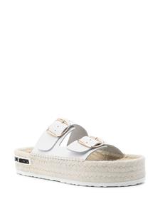 Love Moschino double-strap espadrilles - Wit
