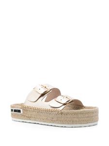 Love Moschino double-strap espadrilles - Goud