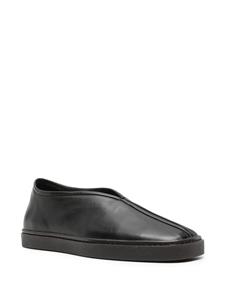 LEMAIRE Piped leather sneakers - Zwart