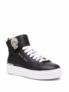 Philipp Plein Leren sneakers - Zwart