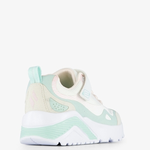 Skechers Uno meisjes sneakers wit mintgroen