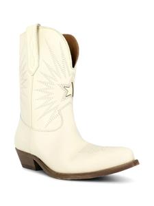 Golden Goose Wish Star Low leather boots - Beige