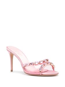 Giambattista Valli 90mm satin mules - Roze