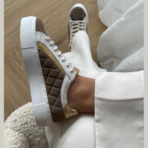 COPENHAGEN SHOES MY SNEAKS - TAUPE/GOLD |   |  Sneakers |  Dames
