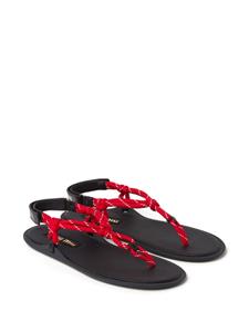 Miu Miu Leren sandalen - Rood